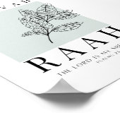 Jehovah Raah Printable Poster (Ecke)