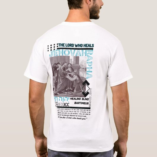Jehovah Rapha: Heilender Power Gottes - Christlich T-Shirt (Rückseite)