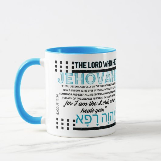 Jehovah Rapha: Heilender Power Gottes - Christlich Tasse (Links)