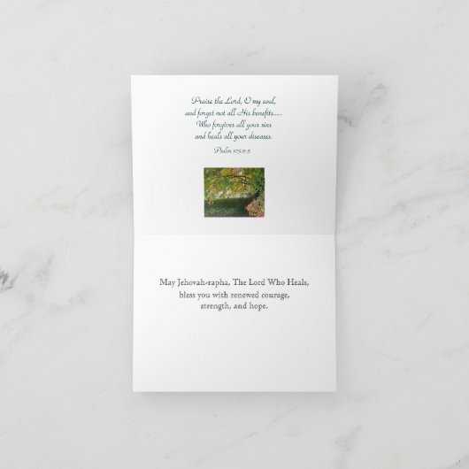 Jehovah-rapha Karte (Innenseite)