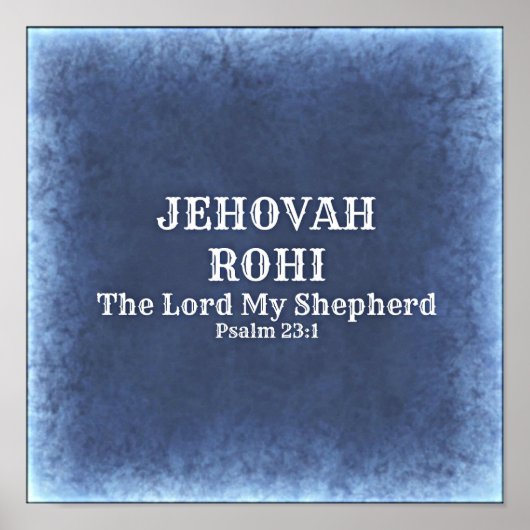 Jehovah Rohi Poster (Vorne)