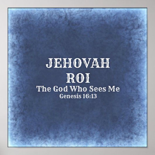 Jehovah Roi Poster (Vorne)