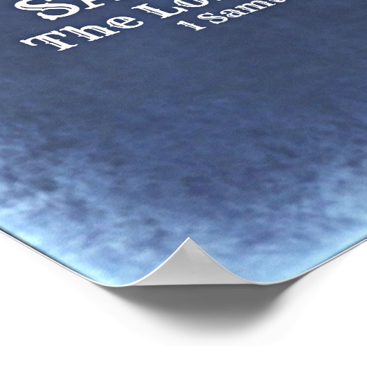 Jehovah Sabaoth Poster (Ecke)