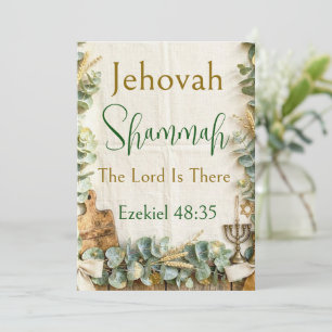 Jehovah Shammah, Name Gottes, Ezechiel 48:38  Einladung