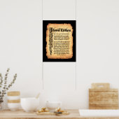 Jehovah Tsidkenu, Lord Righteness: Namen Gottes Poster (Küche)