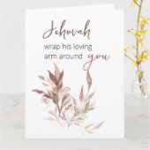 Jehovah wickelt seinen liebenden Arm um dich Karte (Gelbe Blume)