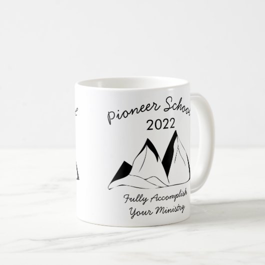 Jehovah Witness Pioneer School 2022 Kaffeetasse (VorderseiteRechts)