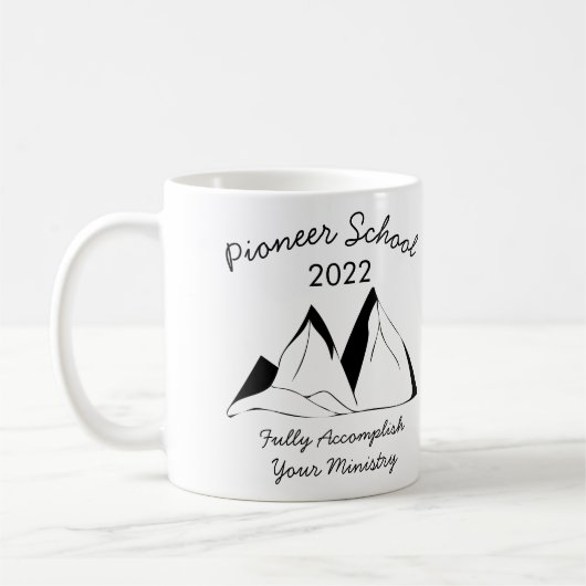 Jehovah Witness Pioneer School 2022 Kaffeetasse (Links)