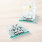 Jehovah Witness Zoom Pioneer School 2022 Glasuntersetzer (Schrägansicht)