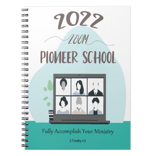 Jehovah Witness Zoom Pioneer School 2022 Notizblock (Vorderseite)