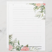 Jehovah Zeuge JW Writing  Briefbogen (Vorne/Hinten)