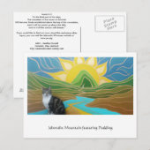 Jehovahs Mountain mit Pudding Postcard Postkarte (Vorne/Hinten)