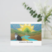Jehovahs Mountain mit Pudding Postkarte (Stehend Vorderseite)