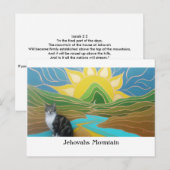 Jehovahs Mountain mit Pudding Postkarte (Vorne/Hinten)