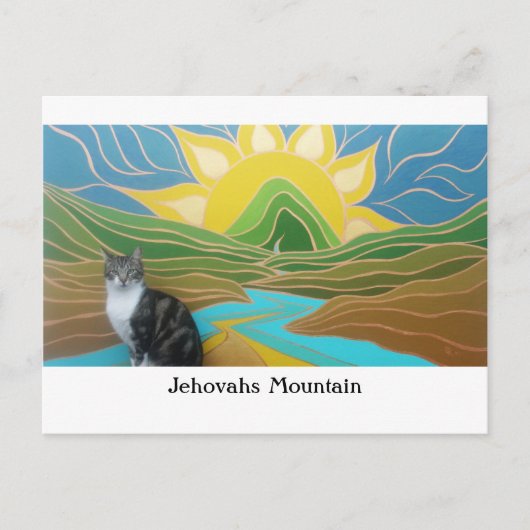 Jehovahs Mountain mit Pudding Postkarte (Vorderseite)