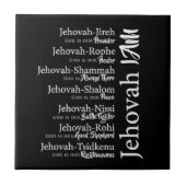 Jehovahs Namen Fliese (Vorderseite)