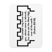 Jehovahs Witness Watchtower Psalms 83:18 Magnet (Vertikal)