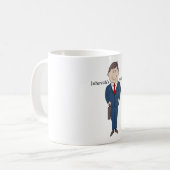 Jehovahs Zeuge mit Titel Kaffeetasse (Vorderseite Links)