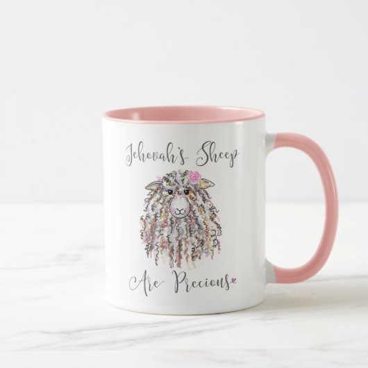 „Jehovas Schafe sind kostbar“ Tasse (Rechts)