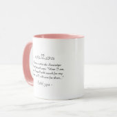 „Jehovas Schafe sind kostbar“ Tasse (Vorderseite Links)