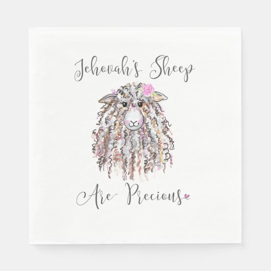 "Jehovas Schafe sind Wertvoll" Napkins Serviette (Vorderseite)