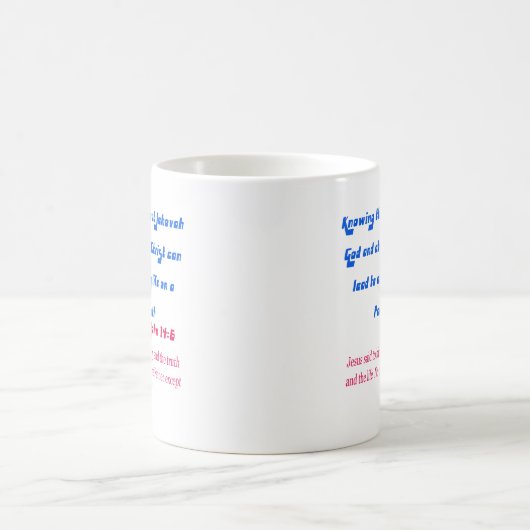 Jehovas Zeuge John14-6 Kaffeetasse (Mittel)
