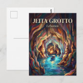 Jeita-Grotte Libanon Postkarte (Vorne/Hinten)