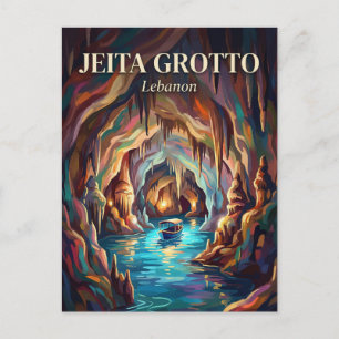 Jeita-Grotte Libanon Postkarte