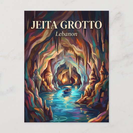 Jeita-Grotte Libanon Postkarte (Vorderseite)