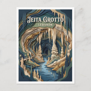 Jeita-Grotte Libanon Postkarte