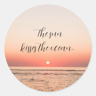 Jeju 02 | Aufkleber Klassischer Rundaufkleber