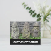 Jeju Grandvthers Postkarte (Stehend Vorderseite)