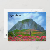 Jeju Island Korea (제 주 도) Englischer Text Postkarte (Vorne/Hinten)
