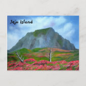 Jeju Island Korea (제 주 도) Englischer Text Postkarte (Vorderseite)