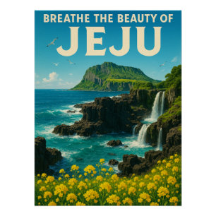 Jeju Island Paradise Poster