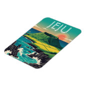 Jeju Island South Korea Travel Magnet (Linke Seite)