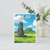 Jeju Island South Korea Travel Postkarte (Stehend Vorderseite)