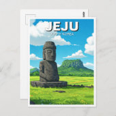 Jeju Island South Korea Travel Postkarte (Vorne/Hinten)