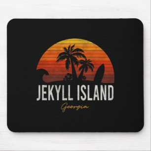 Jekyll Island Beach Georgia Ga Palms Vacacation Su Mousepad