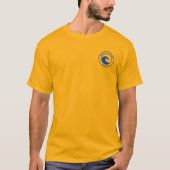 Jekyll Island Blue Ocean Wave Circle Design T-Shirt (Vorderseite)