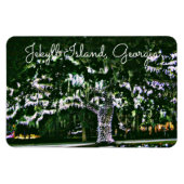 Jekyll Island GA Holiday Lights on Live Oak Tree Magnet (Horizontal)