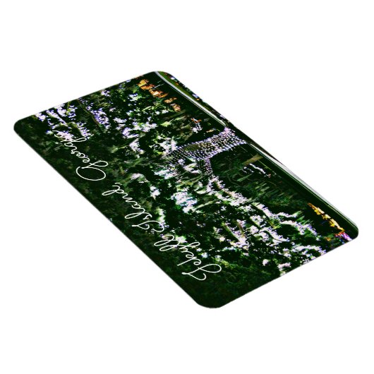 Jekyll Island GA Holiday Lights on Live Oak Tree Magnet (Rechte Seite)