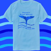 Jekyll Island GA Right Whale Finden und Waves T-Shirt