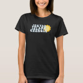 Jekyll Island Georgia GA Retro Wavy Family Vacatio T-Shirt (Vorderseite)