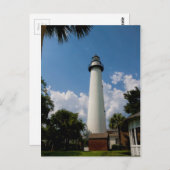 Jekyll Island Georgia Lighthouse Postkarte (Vorne/Hinten)
