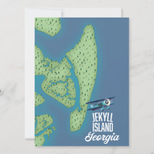 Jekyll Island Georgia USA Karte