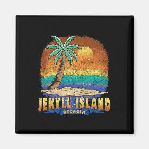 Jekyll Island Georgia Vintag bekümmerte Souvenirs Magnet