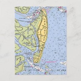 Jekyll Island Georgia Vintage-Karte Postkarte