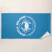 Jekyll Island (Krabbe) Strandtuch (Vorderseite)