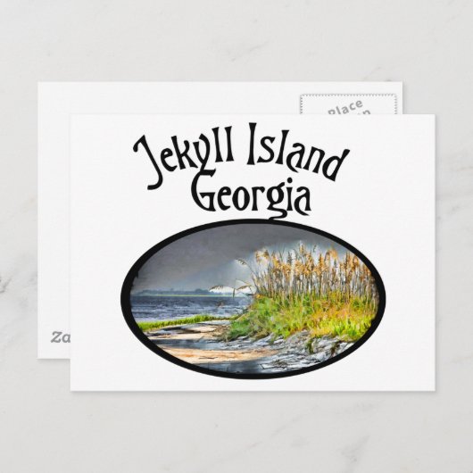Jekyll Island Postkarte (Vorne/Hinten)